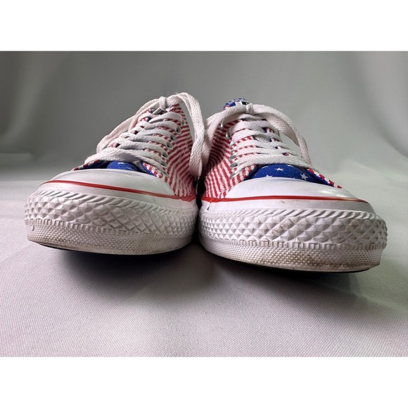Converse Chuck Taylor All Star Stars and Stripes Patriotic Low Top M 8.5 W 10.5 - Picture 6 of 16